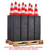 Leitkegel Set 10 UvV-Flex 50cm Pylonen Warnkegel PVC rot/weiß schwer >2kg.