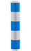 Fussgänger RA2C blau-weiß 1m Pfosten Warnsäule NRW Modell für DN60 oder 76er Rohrpfosten.