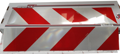 UvV-Shop Container Warnfolie ORAFOL hochwertige Folie selbstklebend oder magnetisch Klebefolie 2er Set (1 x links rechts)