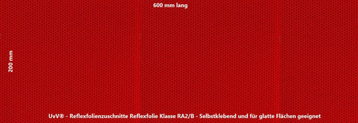 Reflexfolie 60x20cm reflektierende Klebe-Folie.