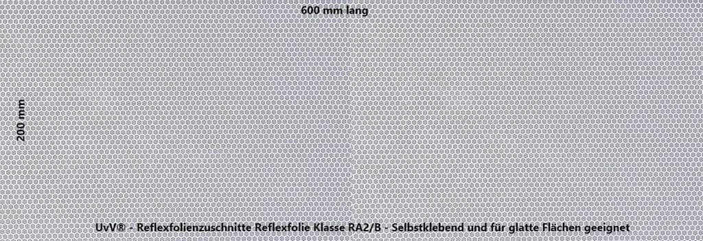 Reflexfolie 60x20cm reflektierende Klebe-Folie.
