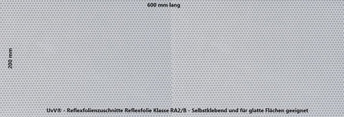 MÜBA Kunststoffbakenblatt mit Folie RA 2/B, Pfeilförmig