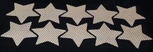 UvV Reflex Aufkleber 10 Sterne 5 Zacken je 70mm RA2 Reflexfolie blau, gelb, rot oder silber.